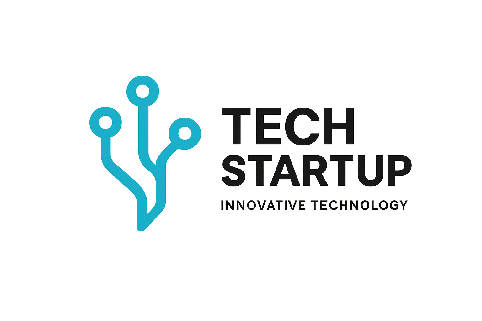Logo innowacyjnego startupu technologicznego